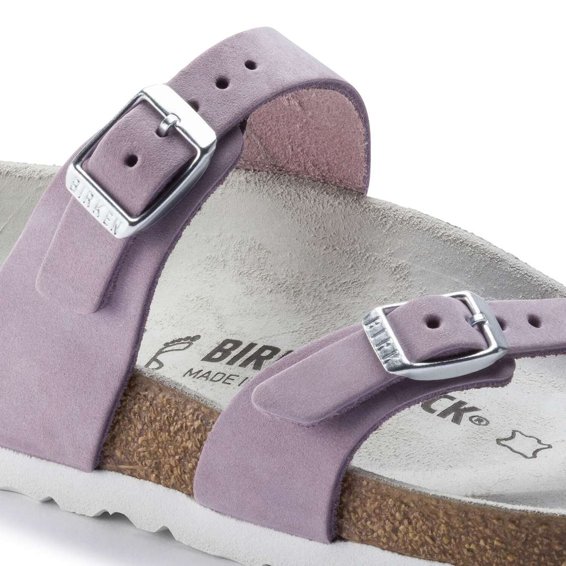 Birkenstock Mayari Nubuck Leather Thong Purple | CQgRbXERbtO