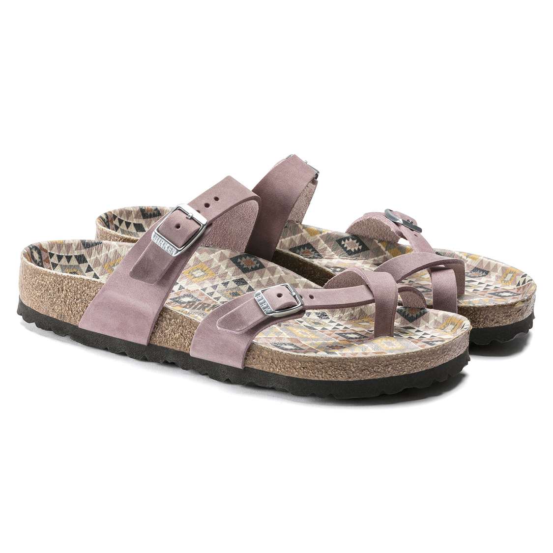 Birkenstock Mayari Oiled Leather Multi Strap Sandals Lavender | Crvy8vKIWS1