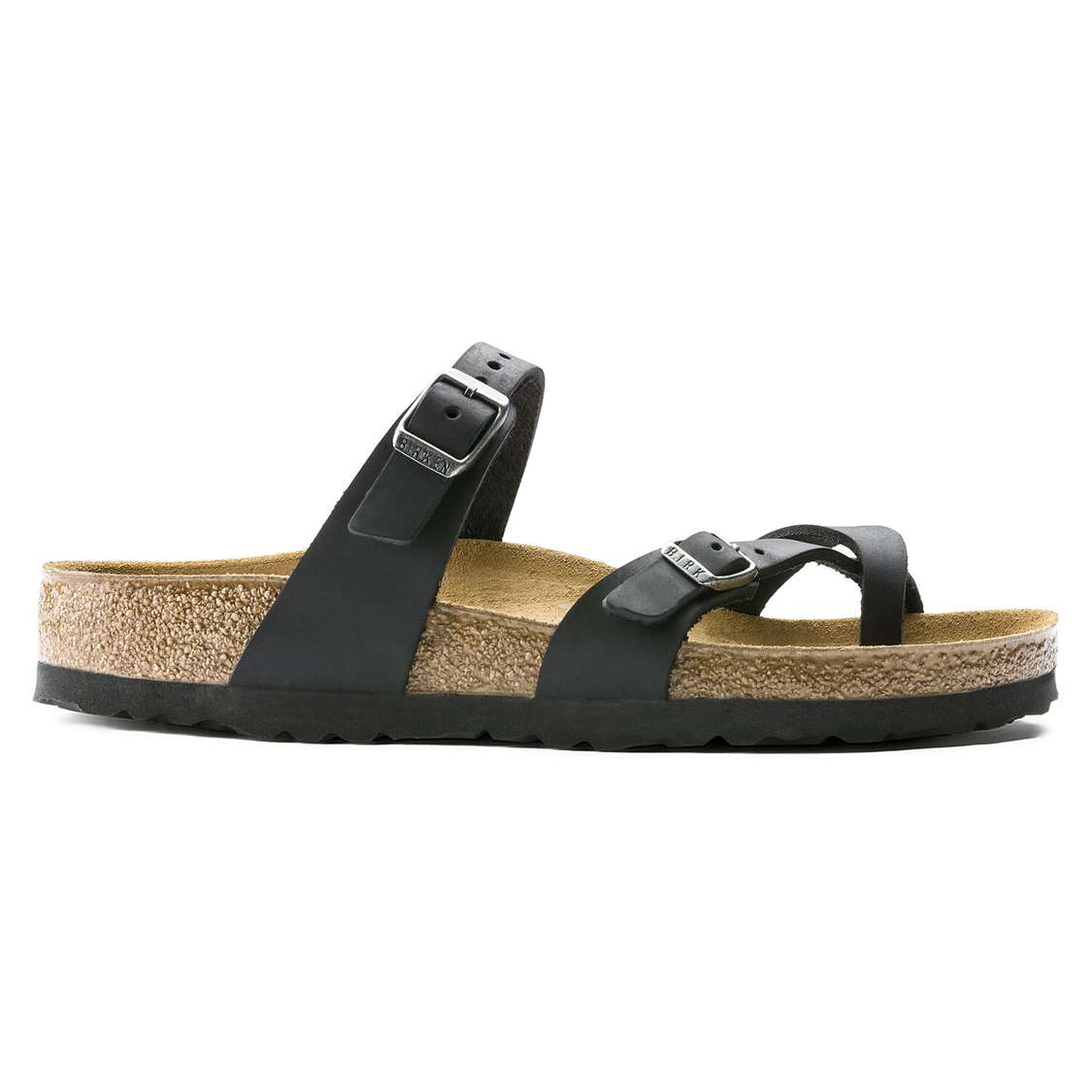 Birkenstock Mayari Oiled Leather Multi Strap Sandals Black | PnYkzxeZYxT