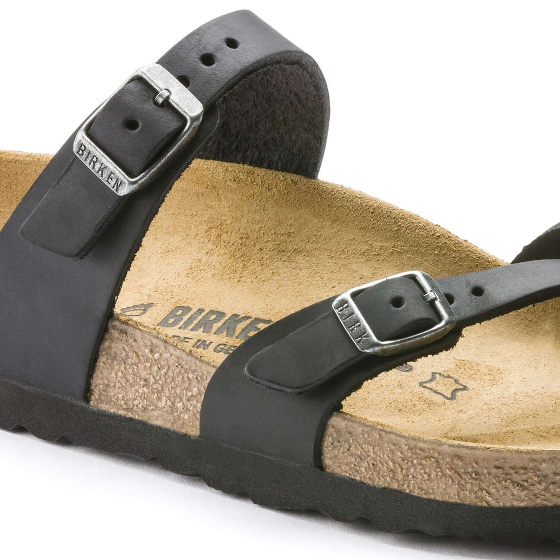 Birkenstock Mayari Oiled Leather Multi Strap Sandals Black | PnYkzxeZYxT