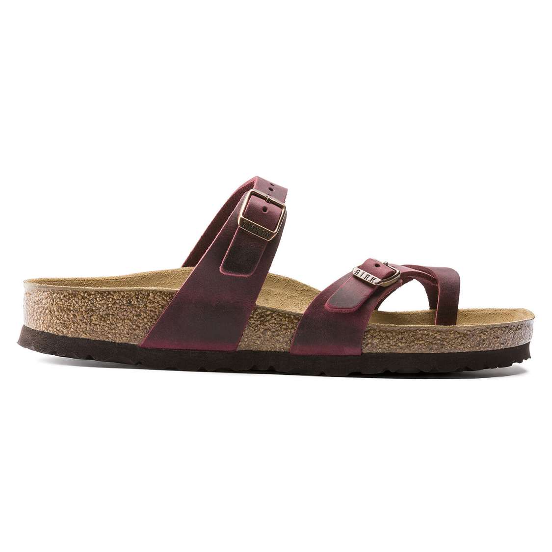 Birkenstock Mayari Oiled Leather Multi Strap Sandals Red | icQVRdiPl7q