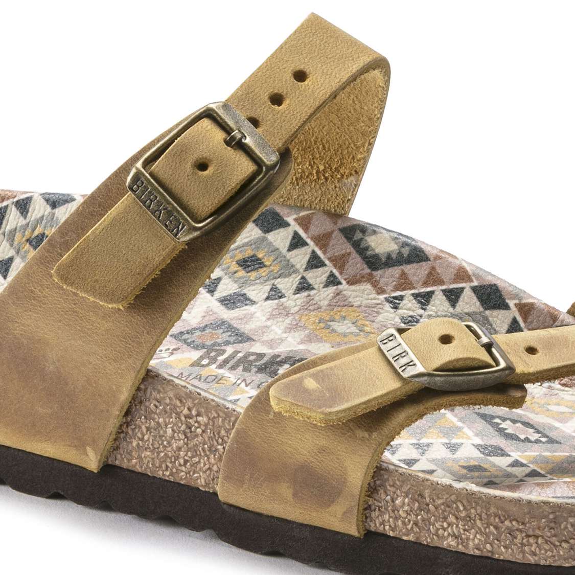 Birkenstock Mayari Oiled Leather Multi Strap Sandals Yellow | ik6kAwzUgCl