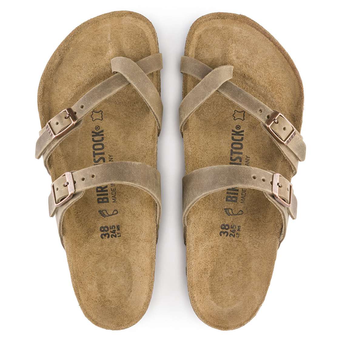 Birkenstock Mayari Oiled Leather Thong Brown | uhBfGMWMG1A