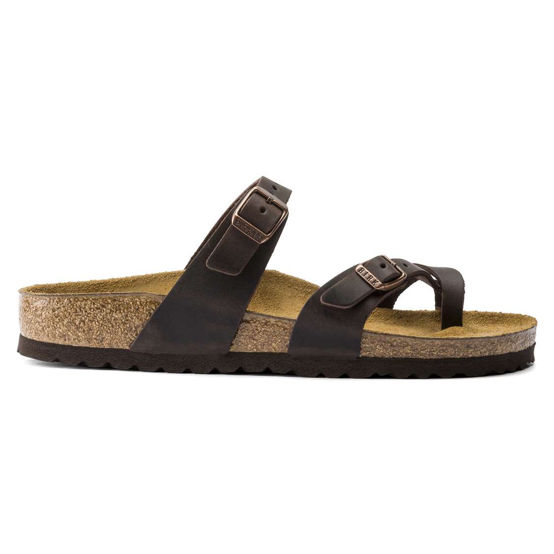 Birkenstock Mayari Oiled Leather Two Strap Sandals Brown | LnpeEyFvXd8