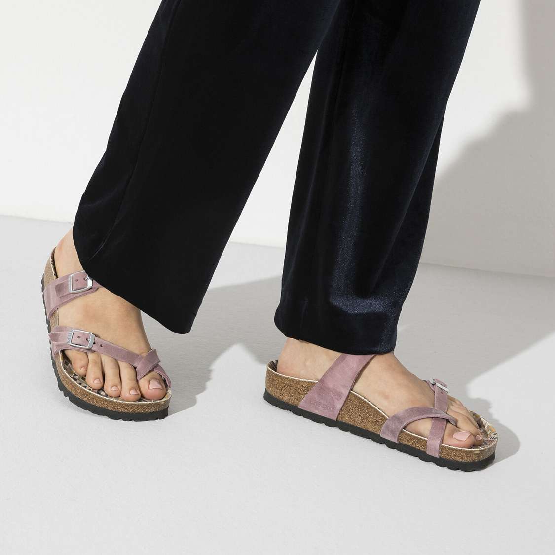 Birkenstock Mayari Oiled Leather Two Strap Sandals Lavender | qgAEkUtgUeB