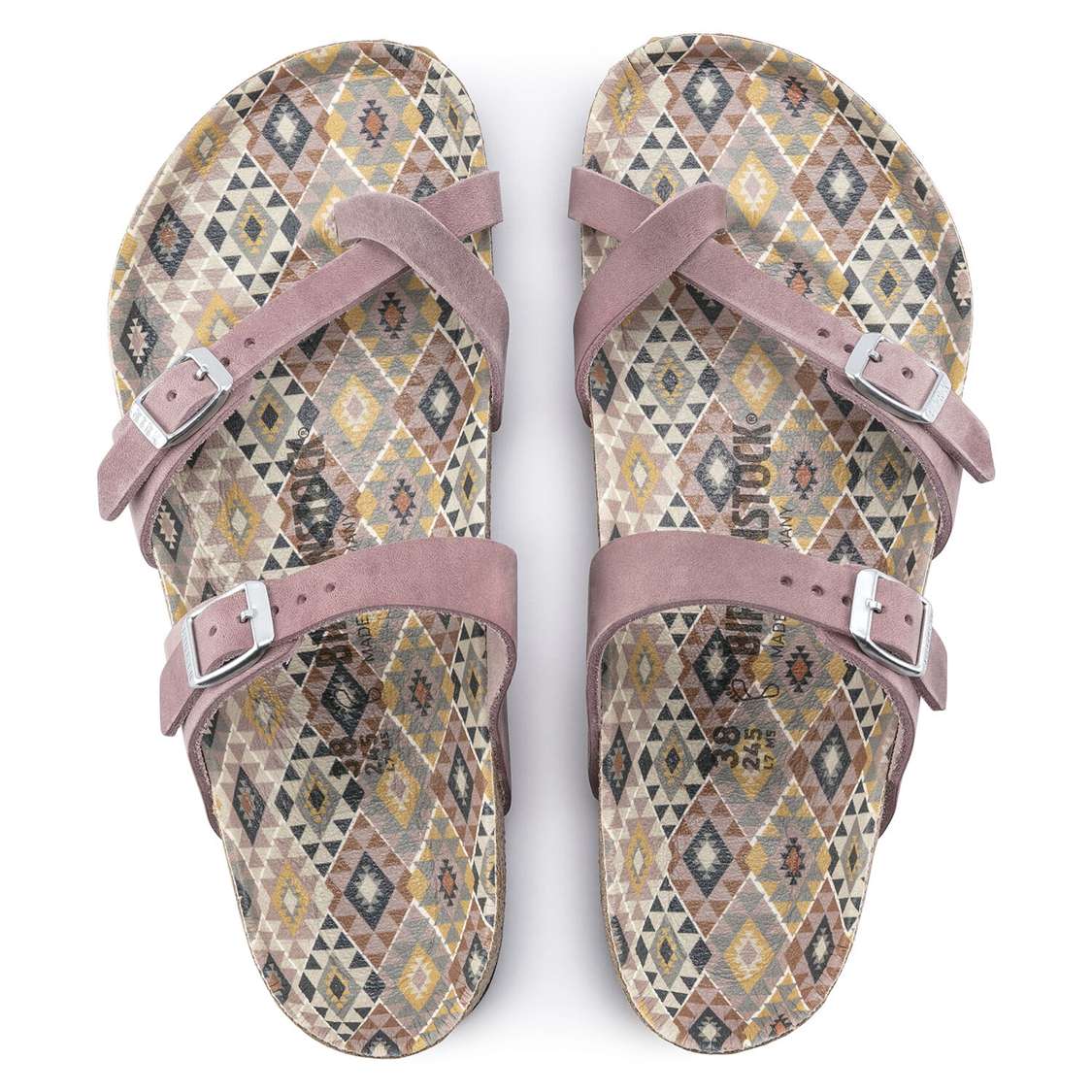 Birkenstock Mayari Oiled Leather Two Strap Sandals Lavender | qgAEkUtgUeB