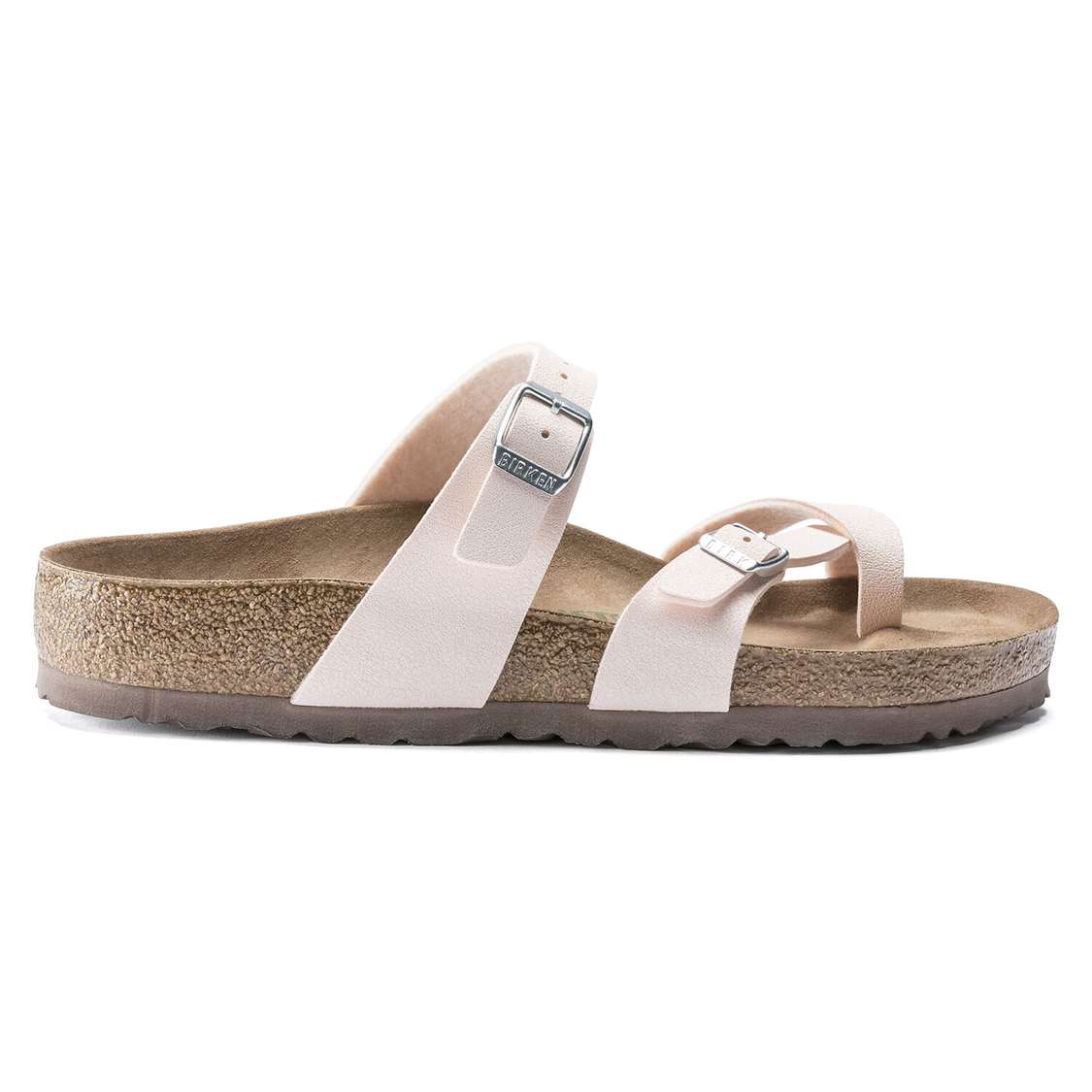 Birkenstock Mayari Vegan Birkibuc Multi Strap Sandals Light Rose | vn4UkGchZAD