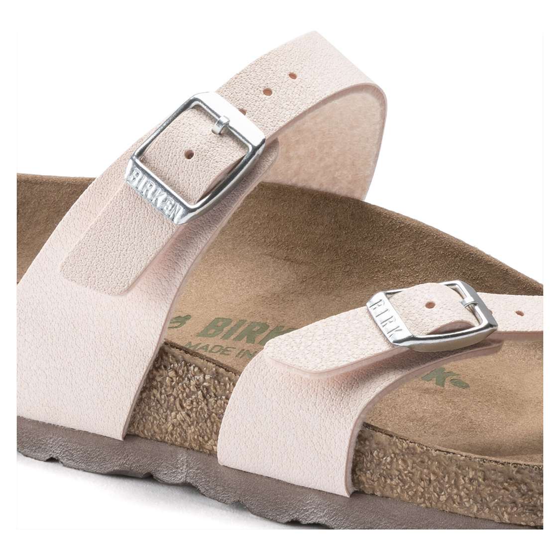 Birkenstock Mayari Vegan Birkibuc Multi Strap Sandals Light Rose | vn4UkGchZAD