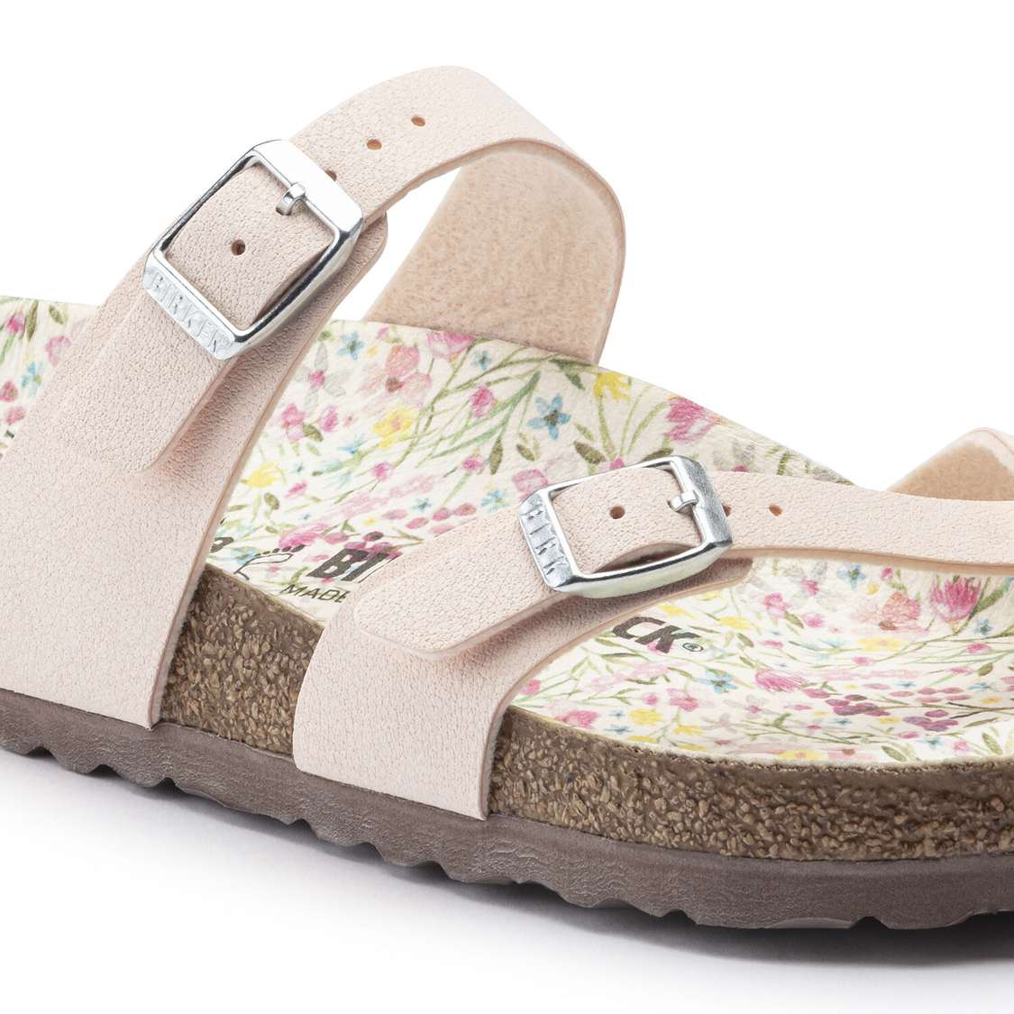 Birkenstock Mayari Vegan Birkibuc Multi Strap Sandals Light Rose | vn4UkGchZAD