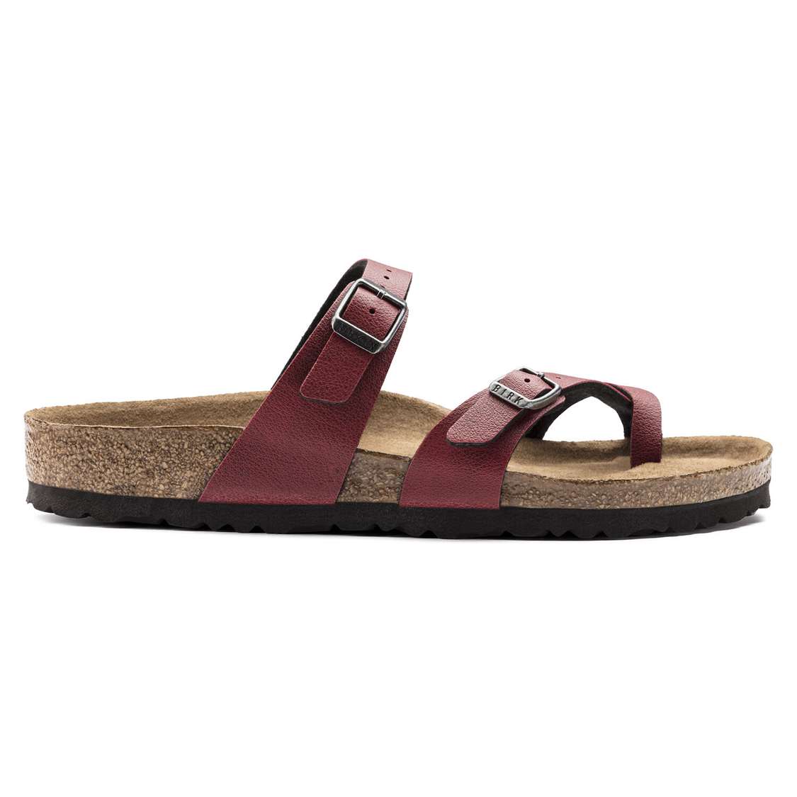 Birkenstock Mayari Vegan Birko-Flor Thong Burgundy | EJrivmcIpkh