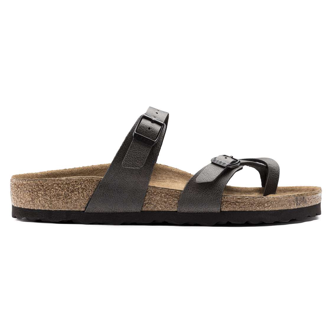 Birkenstock Mayari Vegan Birko-Flor Thong Dark Grey | dbDprBAb3Oy