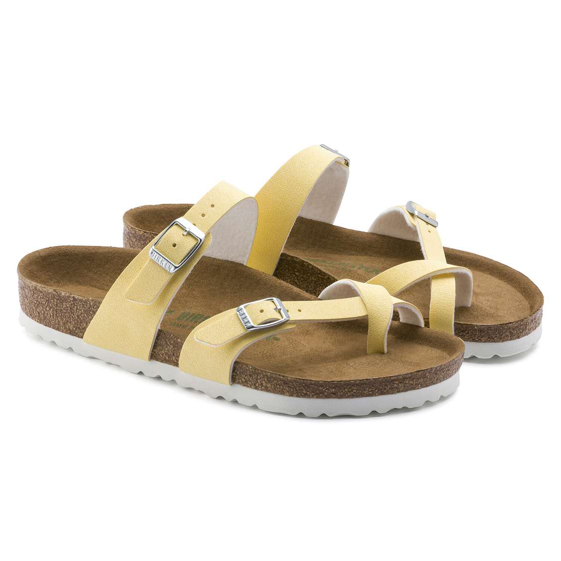 Birkenstock Mayari Vegan Birko-Flor Two Strap Sandals Pink | cJ88susyy3f