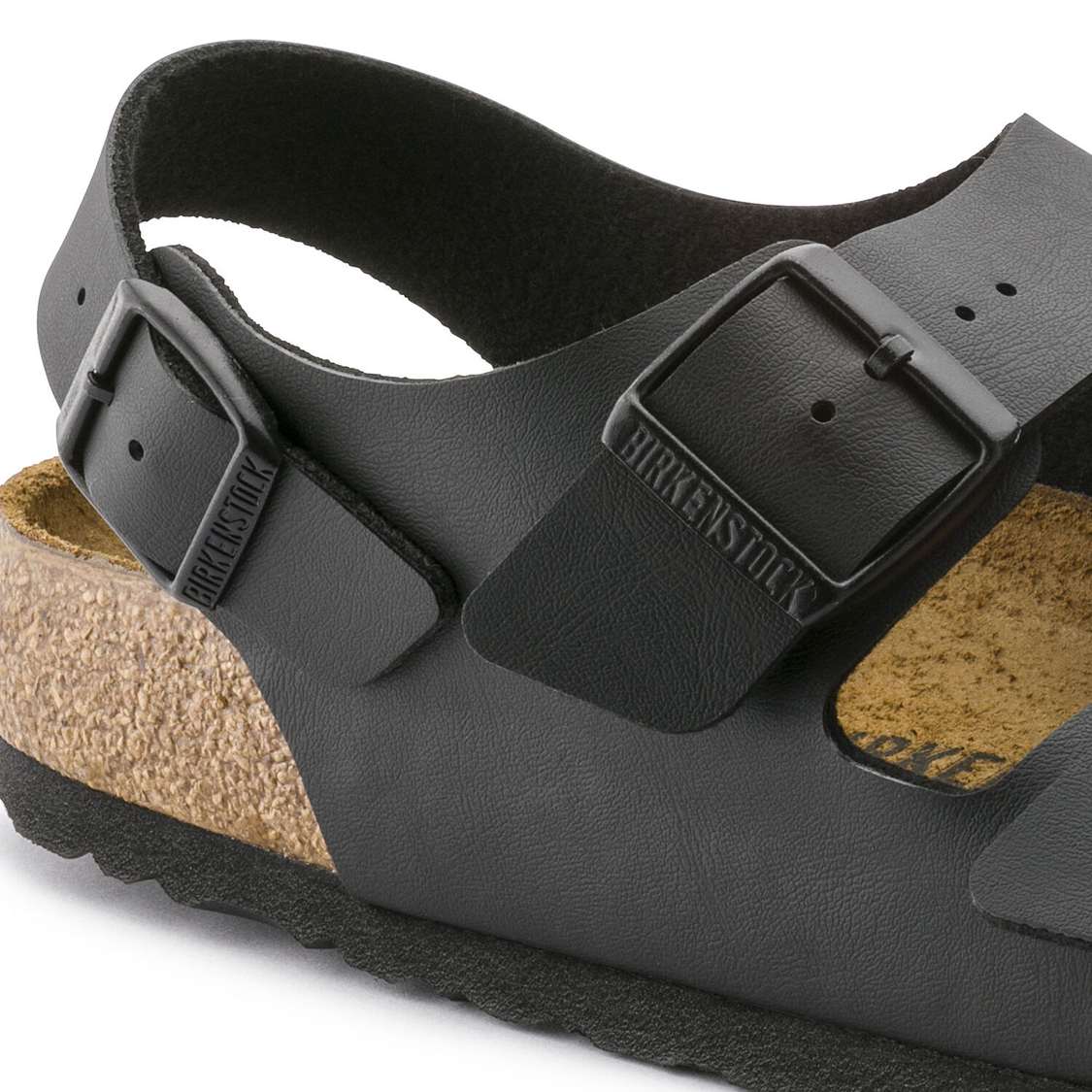 Birkenstock Milano Birko-Flor Back Strap Sandals Black | 2mC4aWkEcFt