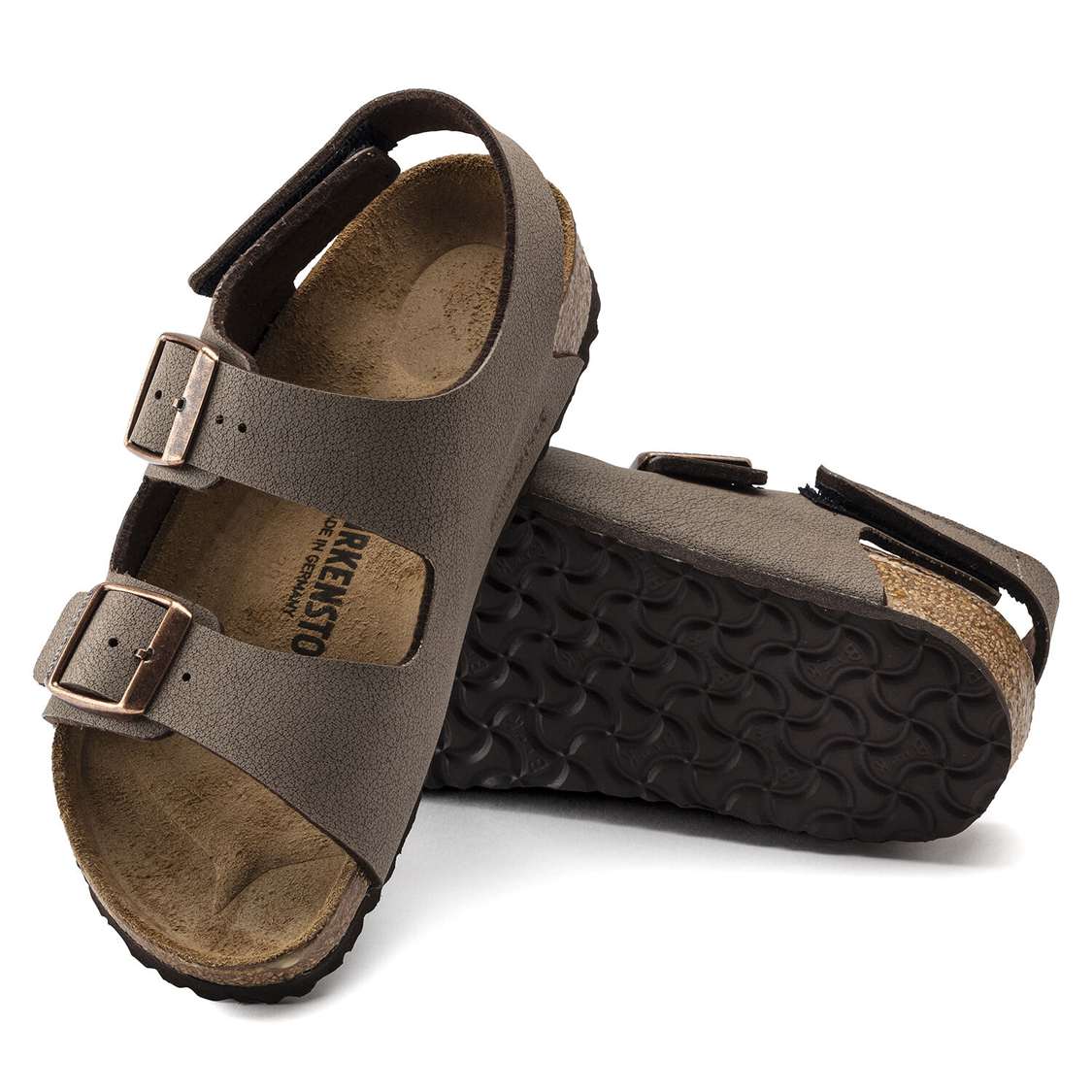 Birkenstock Milano HL Birkibuc Boys Sandals Yellow | HNarSWZgOvx