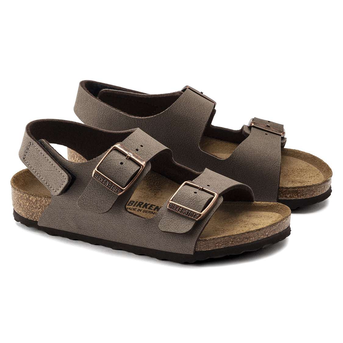 Birkenstock Milano HL Birkibuc Boys Sandals Yellow | HNarSWZgOvx