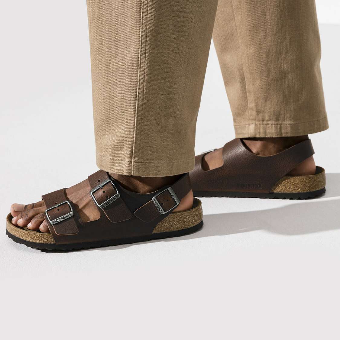 Birkenstock Milano Leather Back Strap Sandals Brown | dNquZ4EkXoU