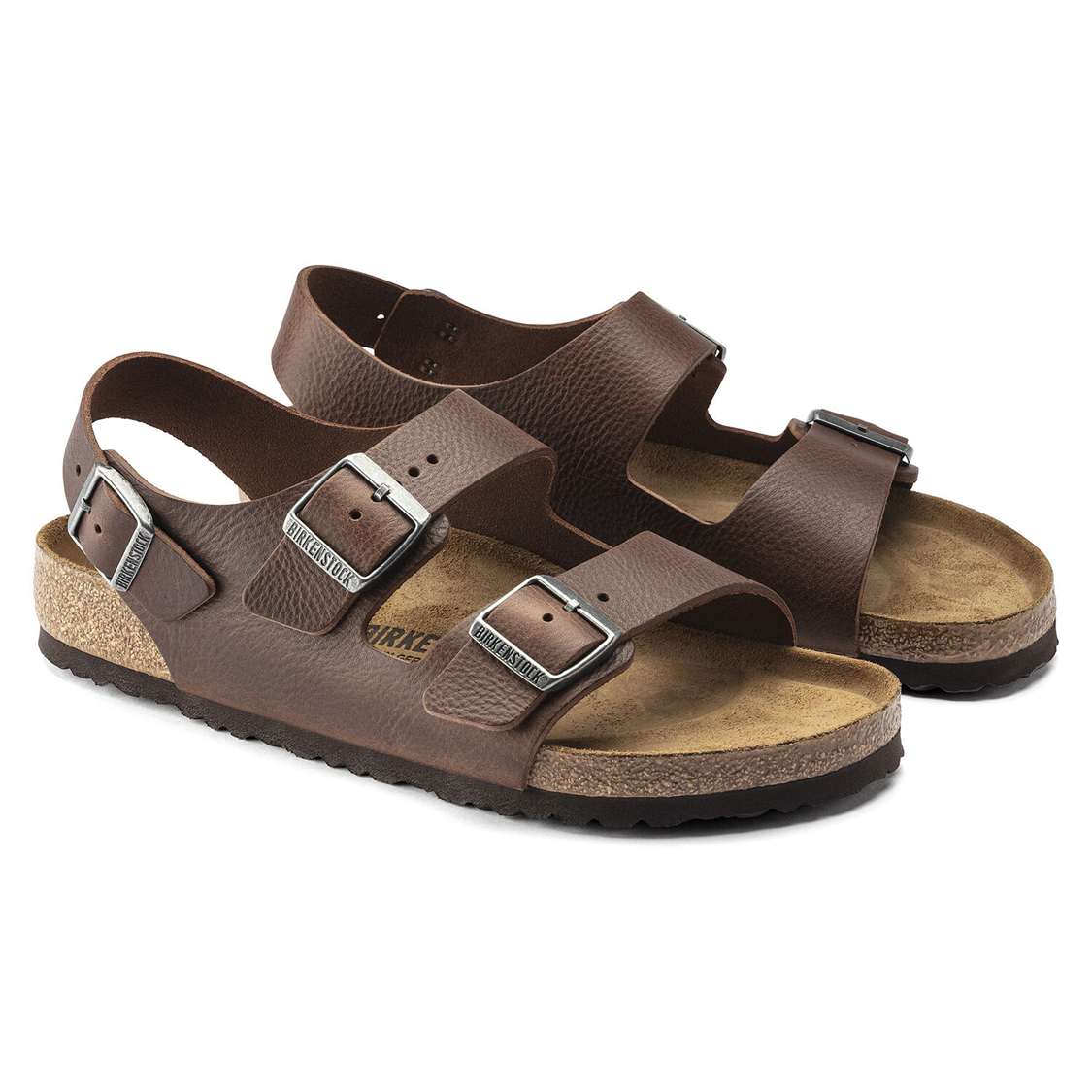 Birkenstock Milano Leather Back Strap Sandals Brown | dNquZ4EkXoU