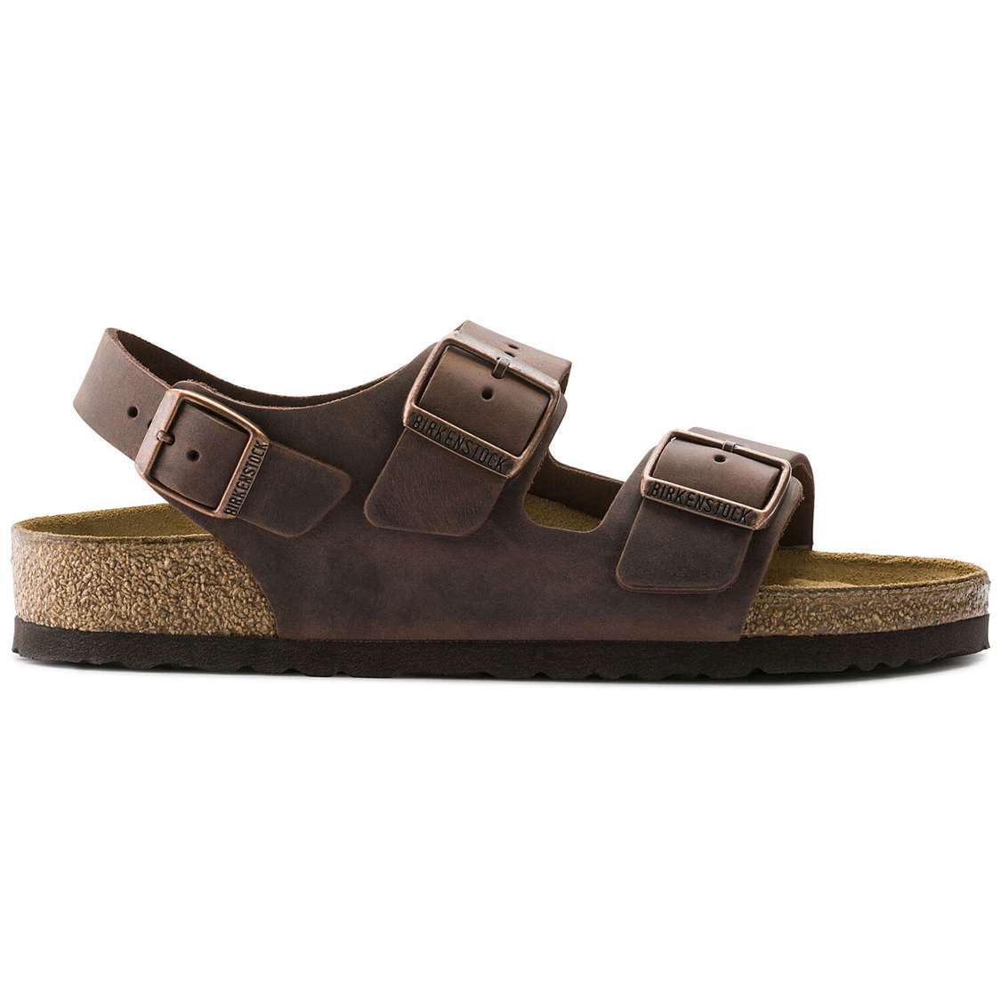 Birkenstock Milano Oiled Leather Back Strap Sandals Brown | JZuRVMA54It