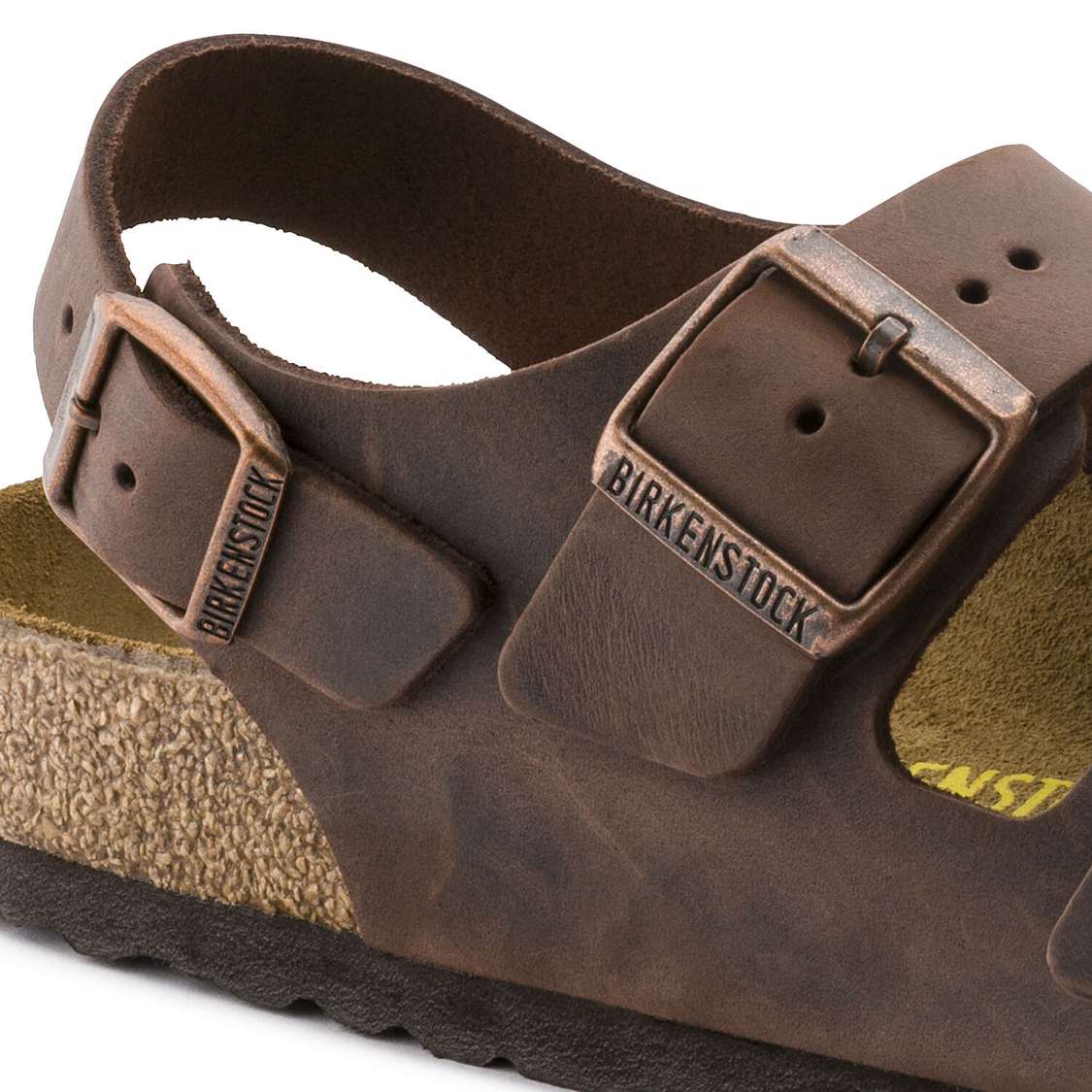 Birkenstock Milano Oiled Leather Back Strap Sandals Brown | JZuRVMA54It