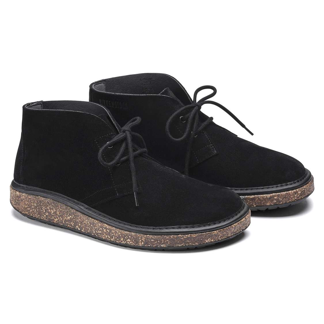 Birkenstock Milton Suede Leather Boots Black | iKR5nPvagVT