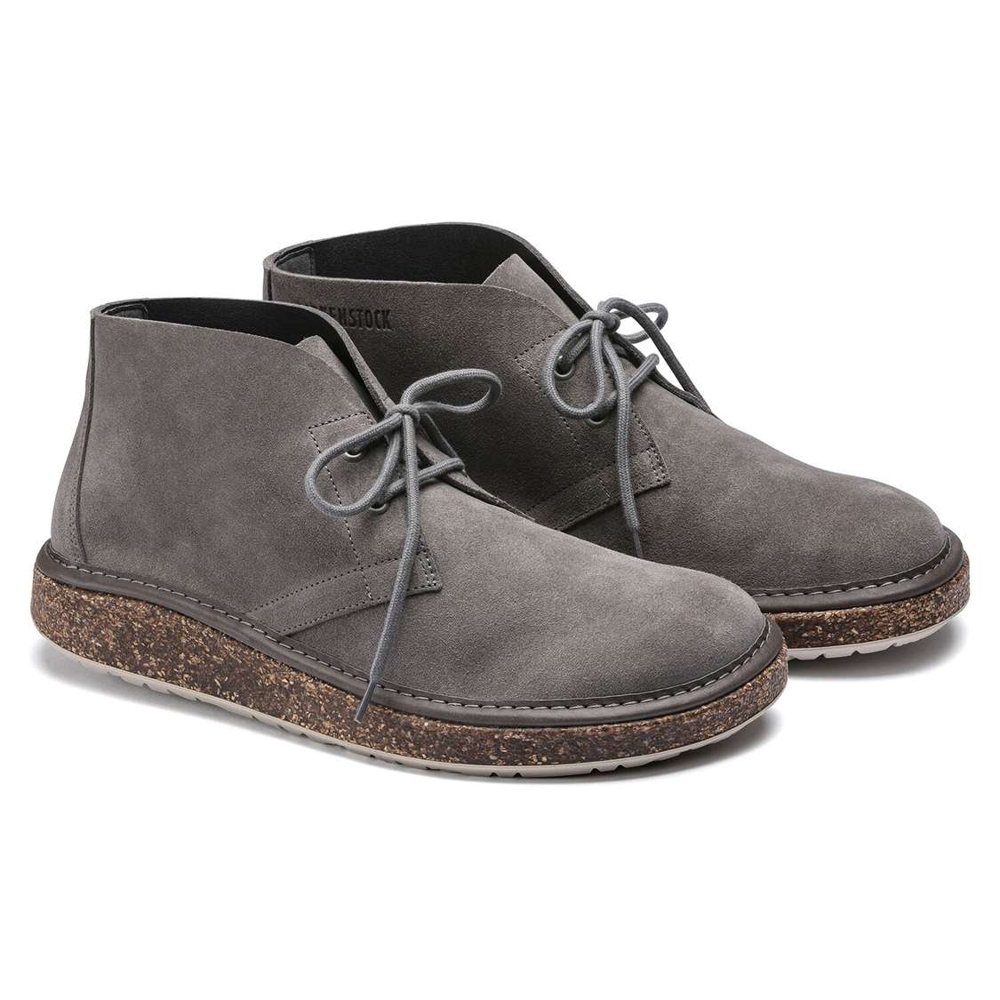 Birkenstock Milton Suede Leather Boots Grey | cDVV5ajRm53