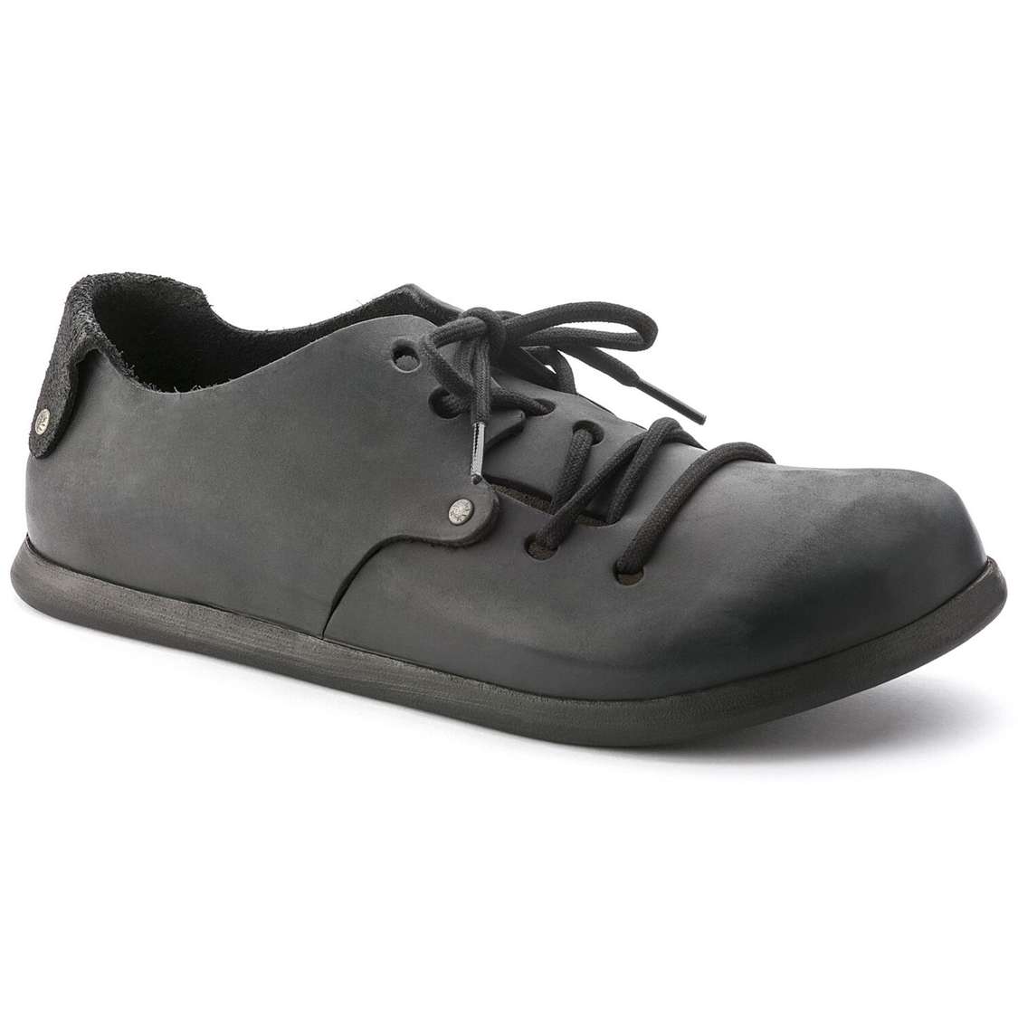 Birkenstock Montana Oiled Leather Low Shoes Black | HywEBFUCcMZ