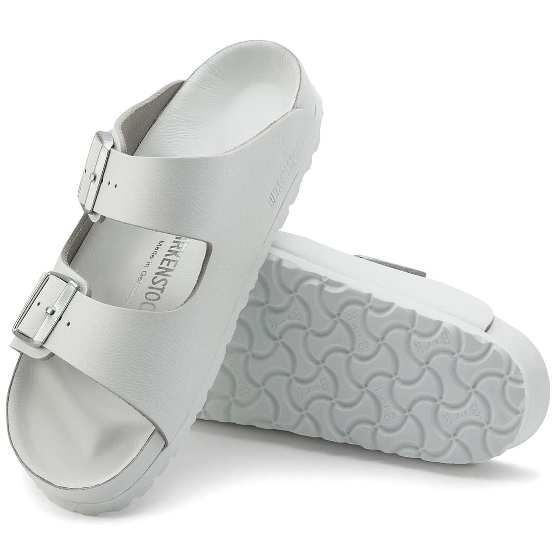 Birkenstock Monterey Exquisite Leather Two Strap Sandals White | KYQSpTb2NRi