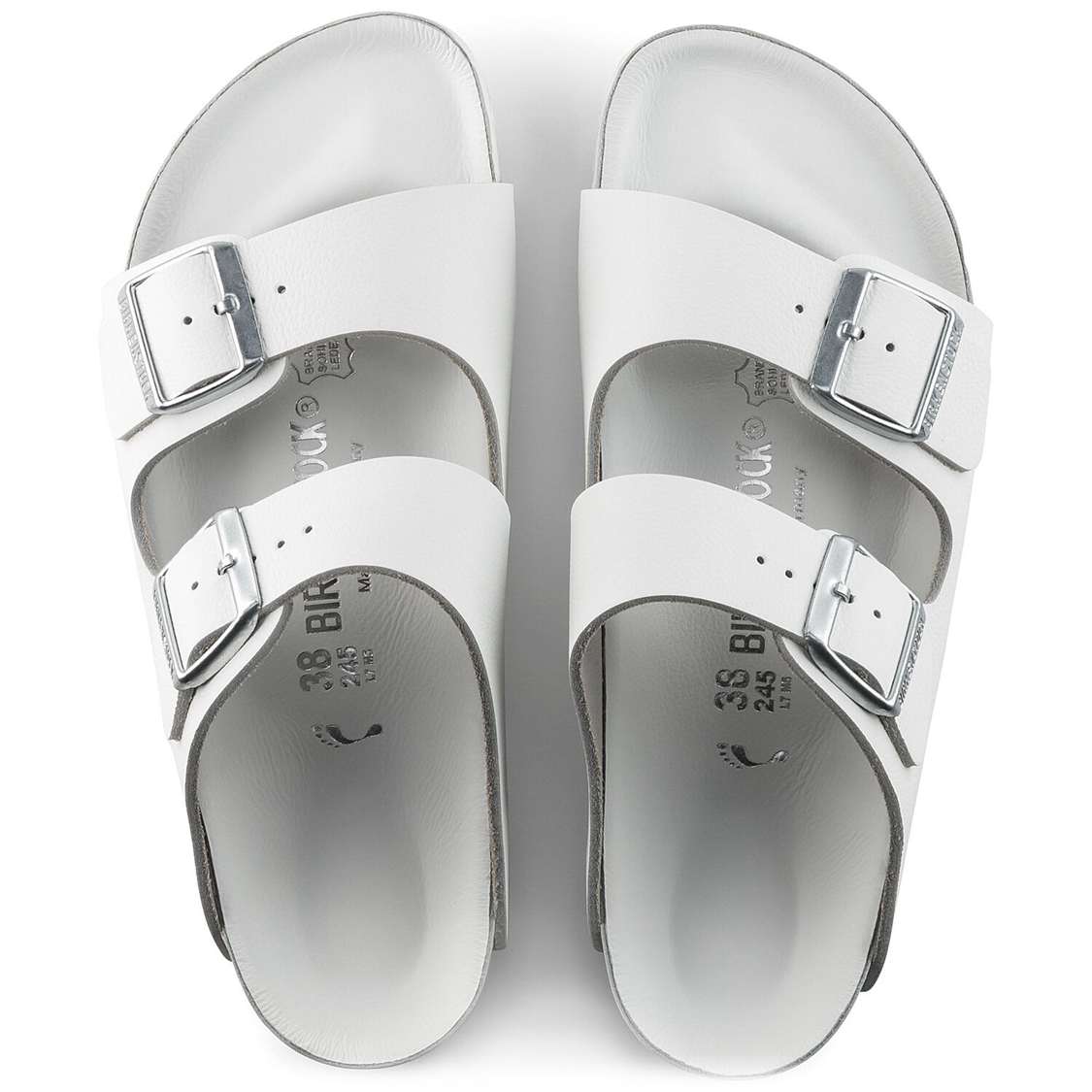 Birkenstock Monterey Exquisite Leather Two Strap Sandals White | KYQSpTb2NRi