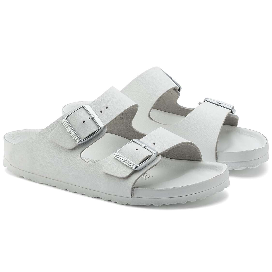 Birkenstock Monterey Exquisite Leather Two Strap Sandals White | KYQSpTb2NRi