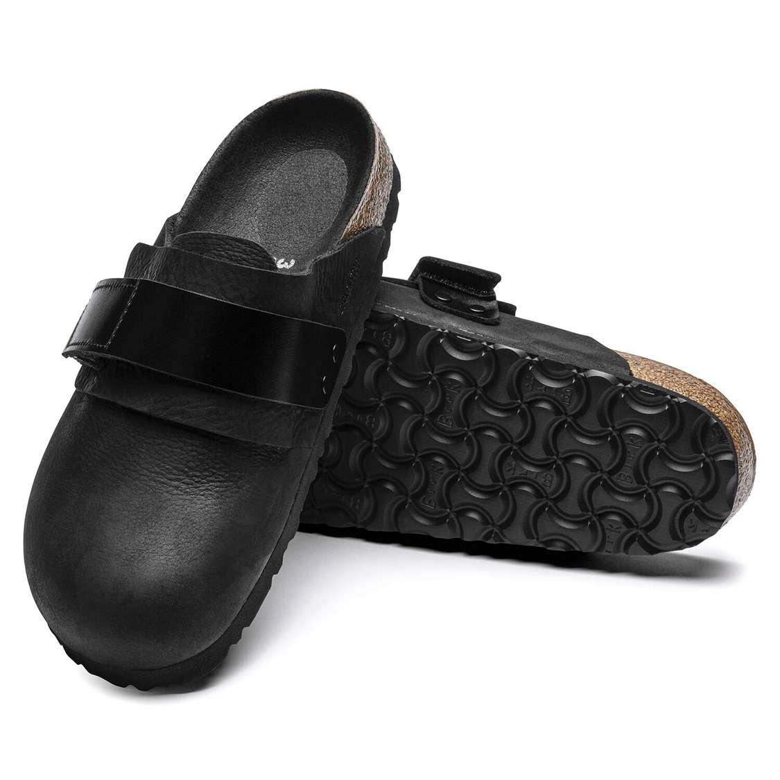 Birkenstock Nagoya Nubuck Leather Clogs Black | 7Dbib8dnjIK