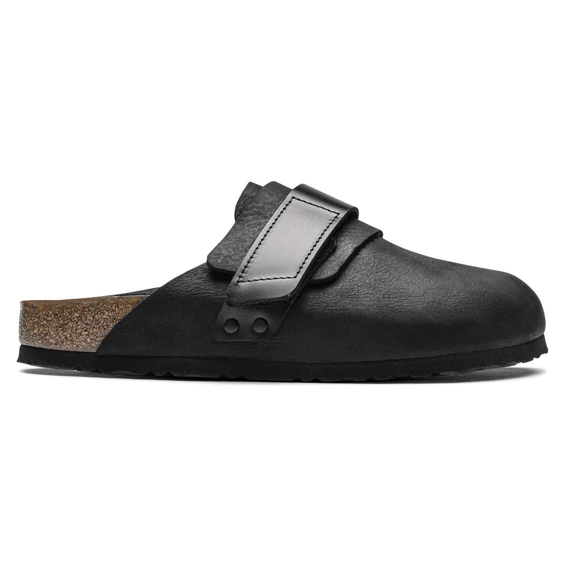 Birkenstock Nagoya Nubuck Leather Clogs Black | 7Dbib8dnjIK