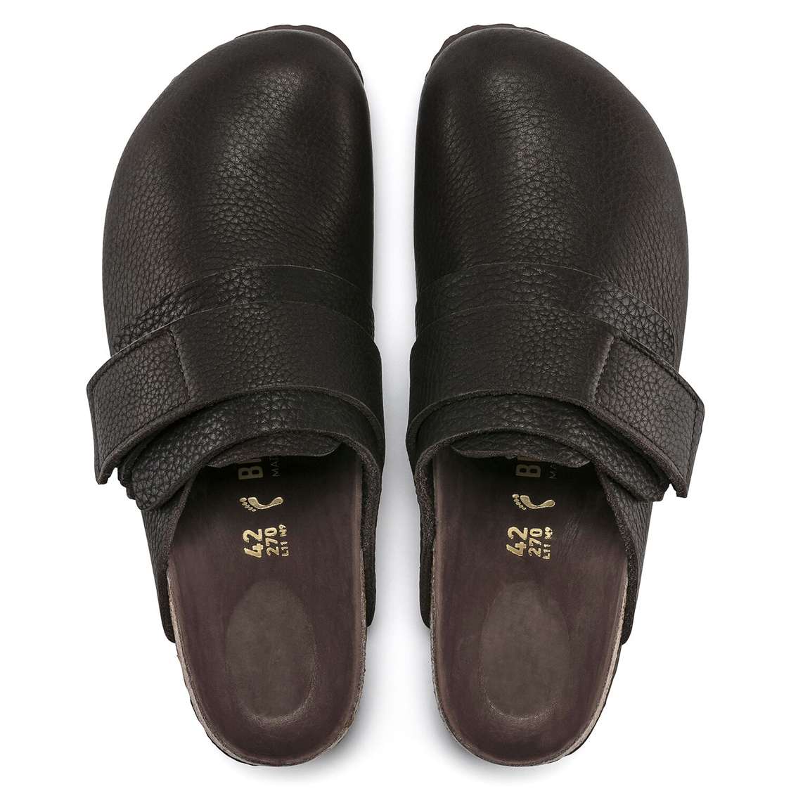 Birkenstock Nagoya Nubuck Leather Clogs Black | uacKHblxacE