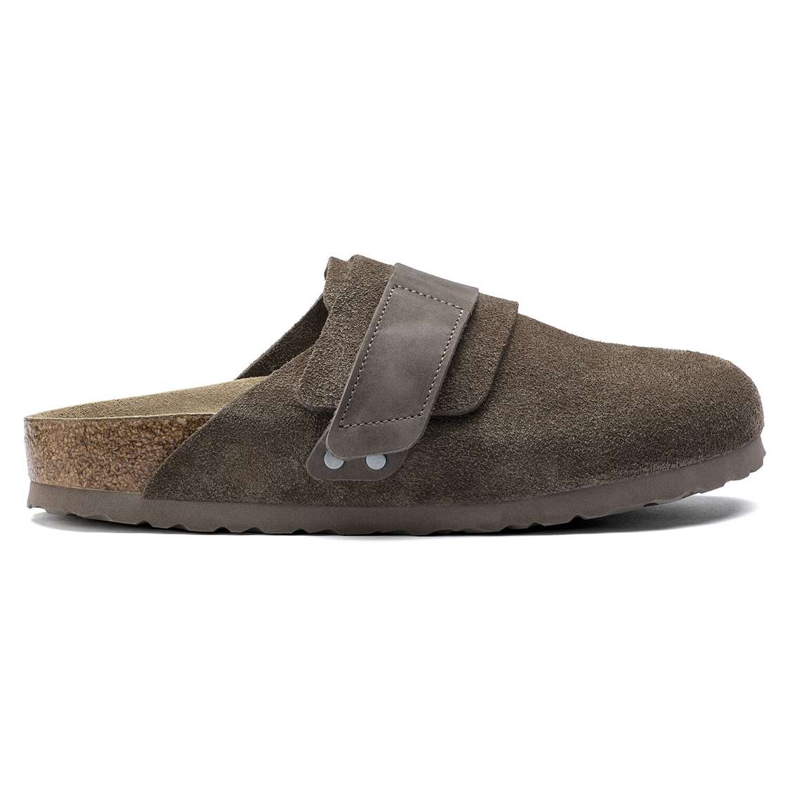 Birkenstock Nagoya Suede Leather Clogs Grey | 86guptL3Niw