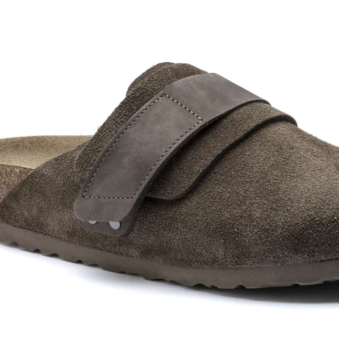 Birkenstock Nagoya Suede Leather Clogs Grey | 86guptL3Niw