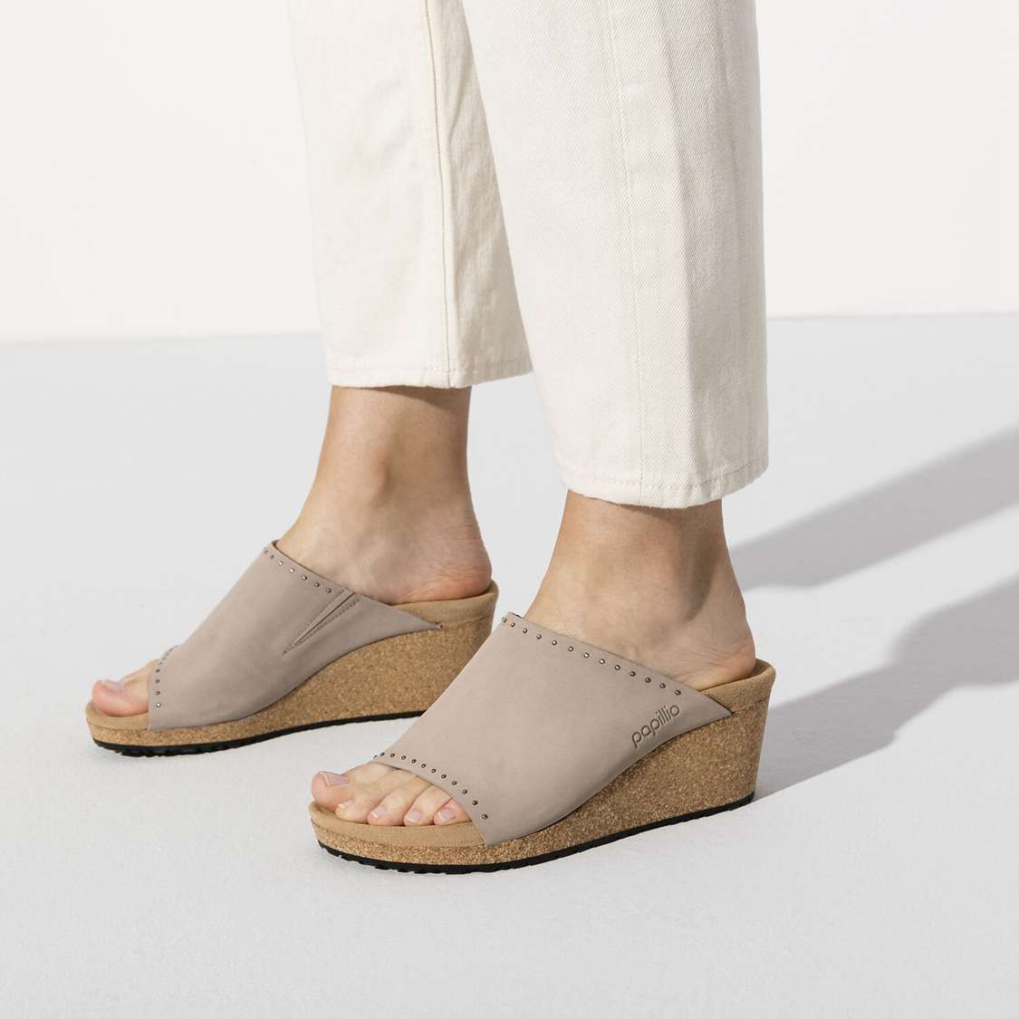 Birkenstock Namica Nubuck Leather One Strap Sandals Grey | URBdiOfNPQh