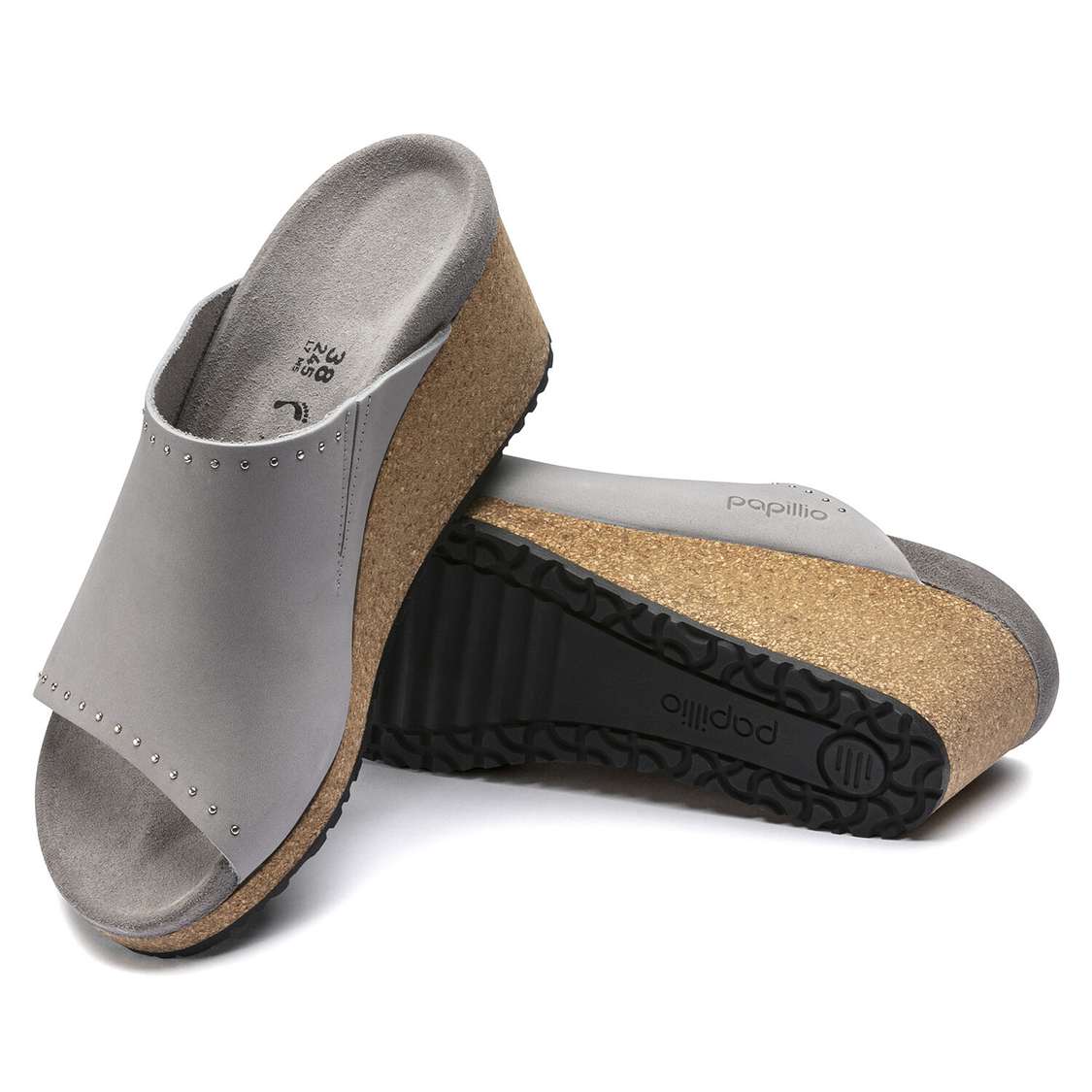 Birkenstock Namica Nubuck Leather One Strap Sandals Grey | pjphpFtcudM