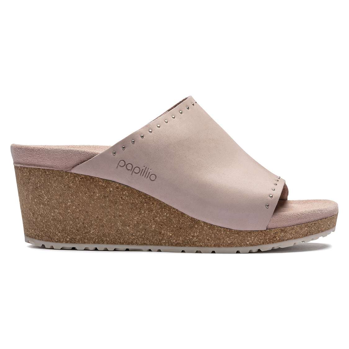 Birkenstock Namica Nubuck Leather Wedges Sandals Rose | 7ntUFvnhORC