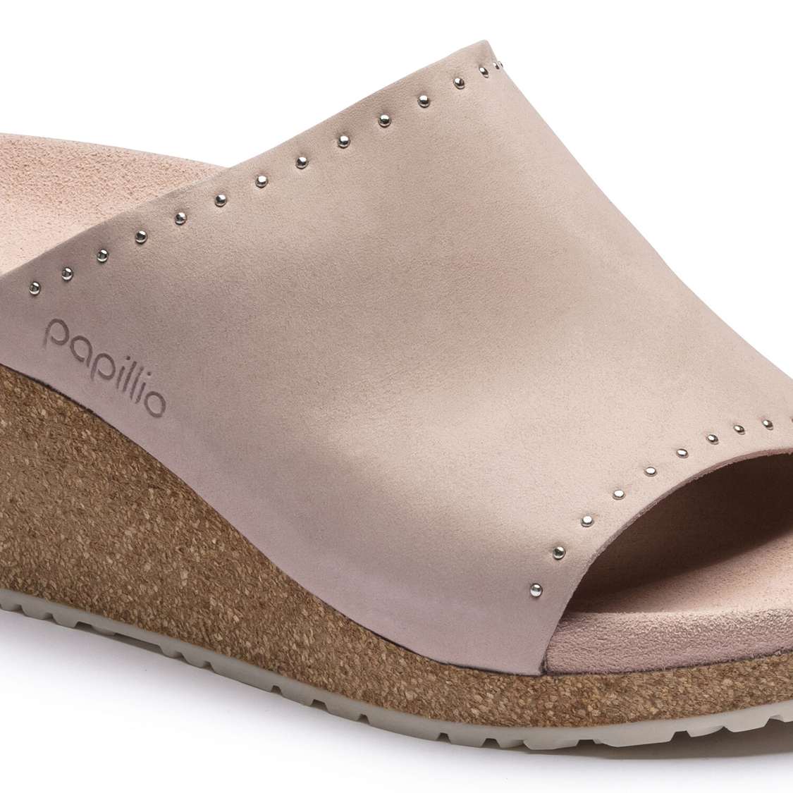 Birkenstock Namica Nubuck Leather Wedges Sandals Rose | 7ntUFvnhORC