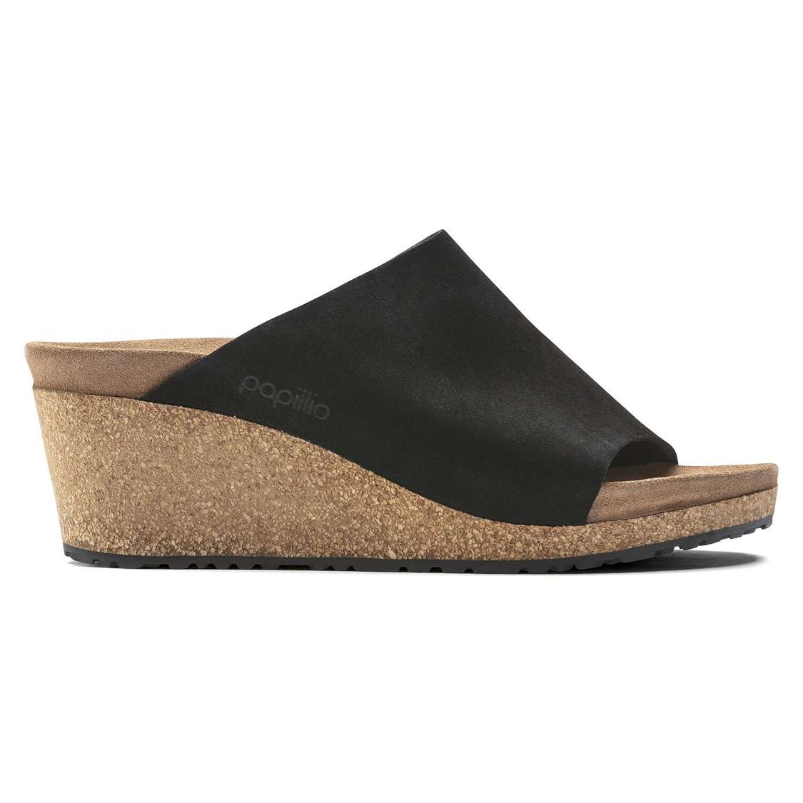 Birkenstock Namica Suede Leather Wedges Sandals Black | jkAzXsUEVfX