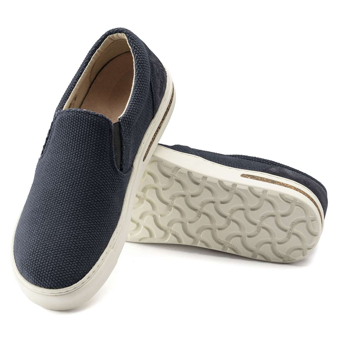 Birkenstock Oswego Canvas/Suede Low Shoes Blue | YplqvtKlatN