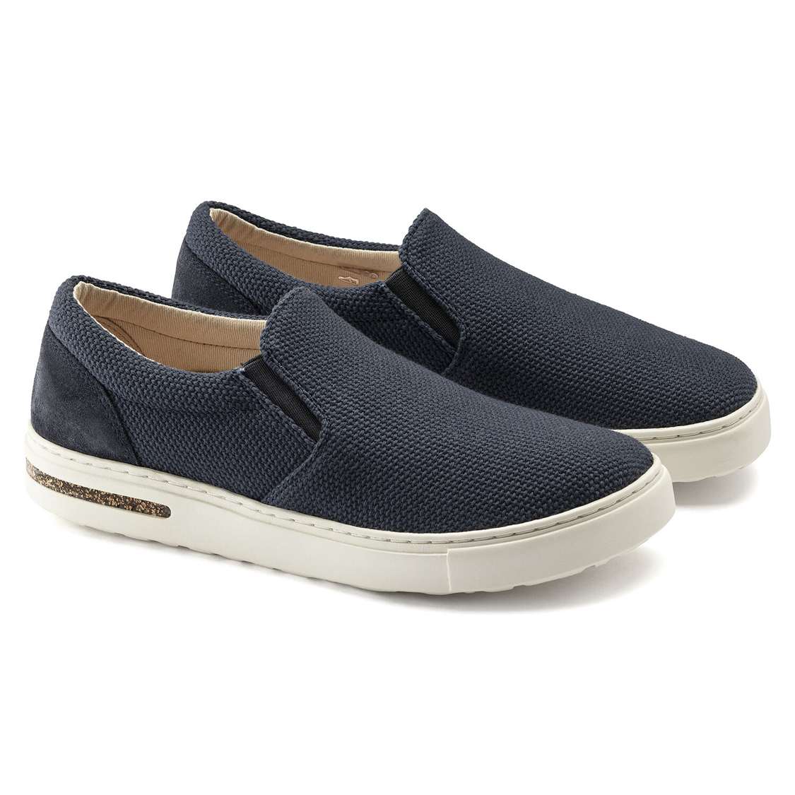 Birkenstock Oswego Canvas/Suede Low Shoes Blue | YplqvtKlatN