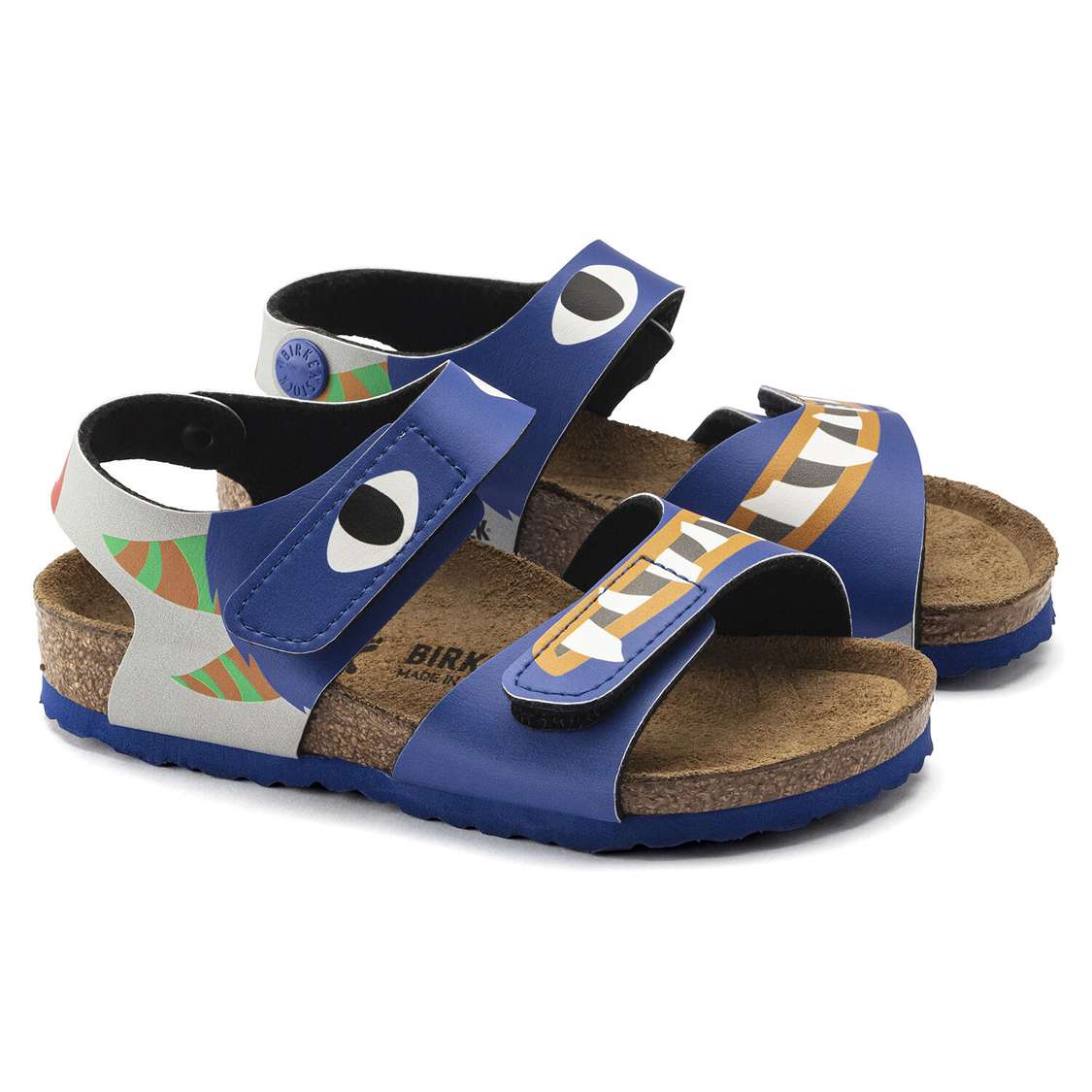 Birkenstock Palu Birko-Flor Boys Sandals Blue | KVmko83VxhN