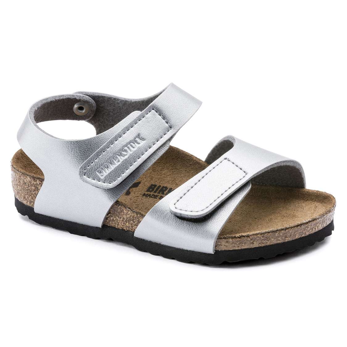 Birkenstock Palu Birko-Flor Girls Sandals Silver | GWQhzkMj1no