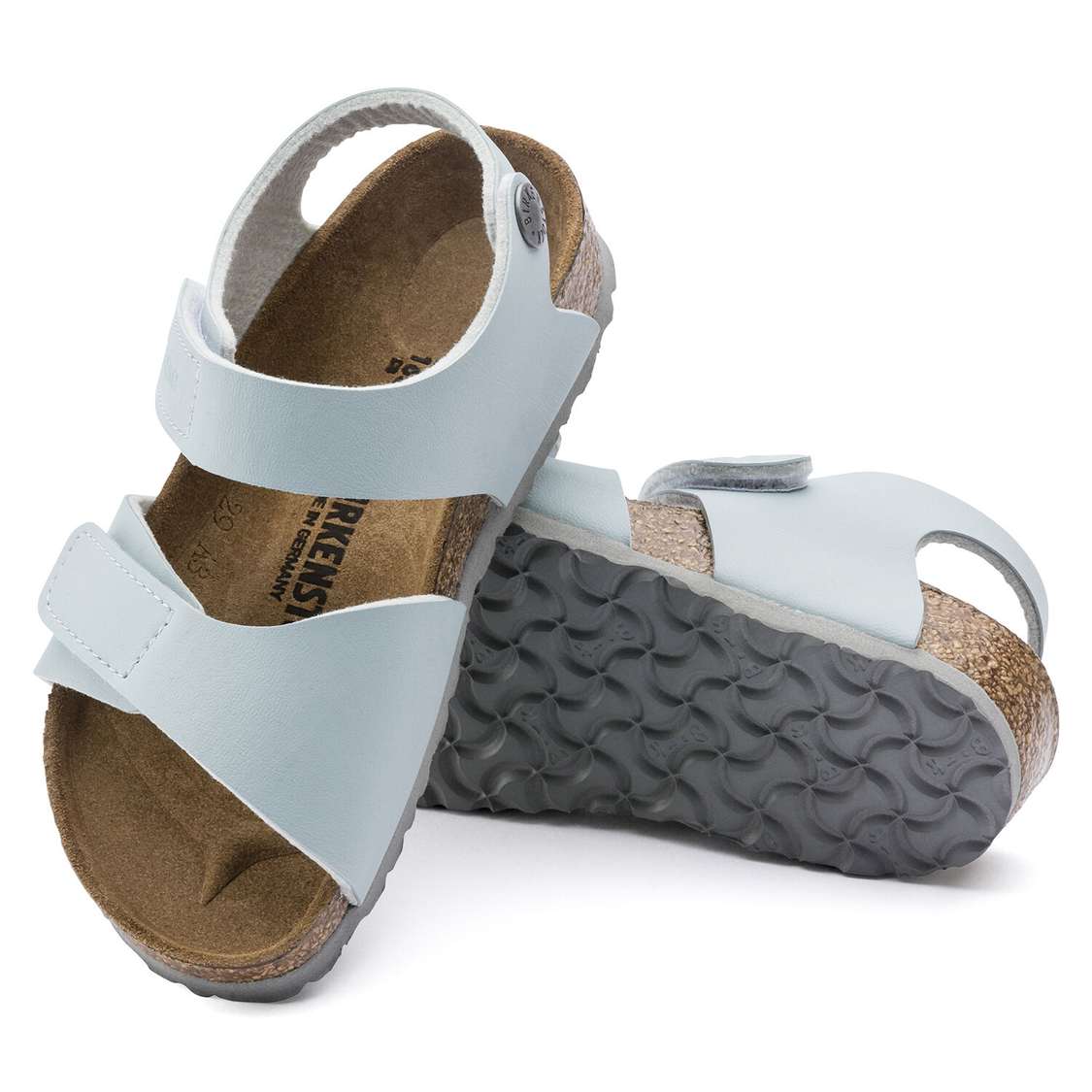 Birkenstock Palu Birko-Flor Girls Sandals Grey | SZes9UolqNS