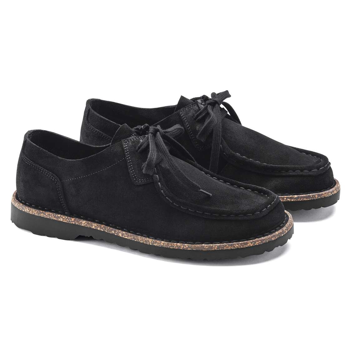 Birkenstock Pasadena Men III Suede Leather Low Shoes Black | Lp6PZRsqaWM