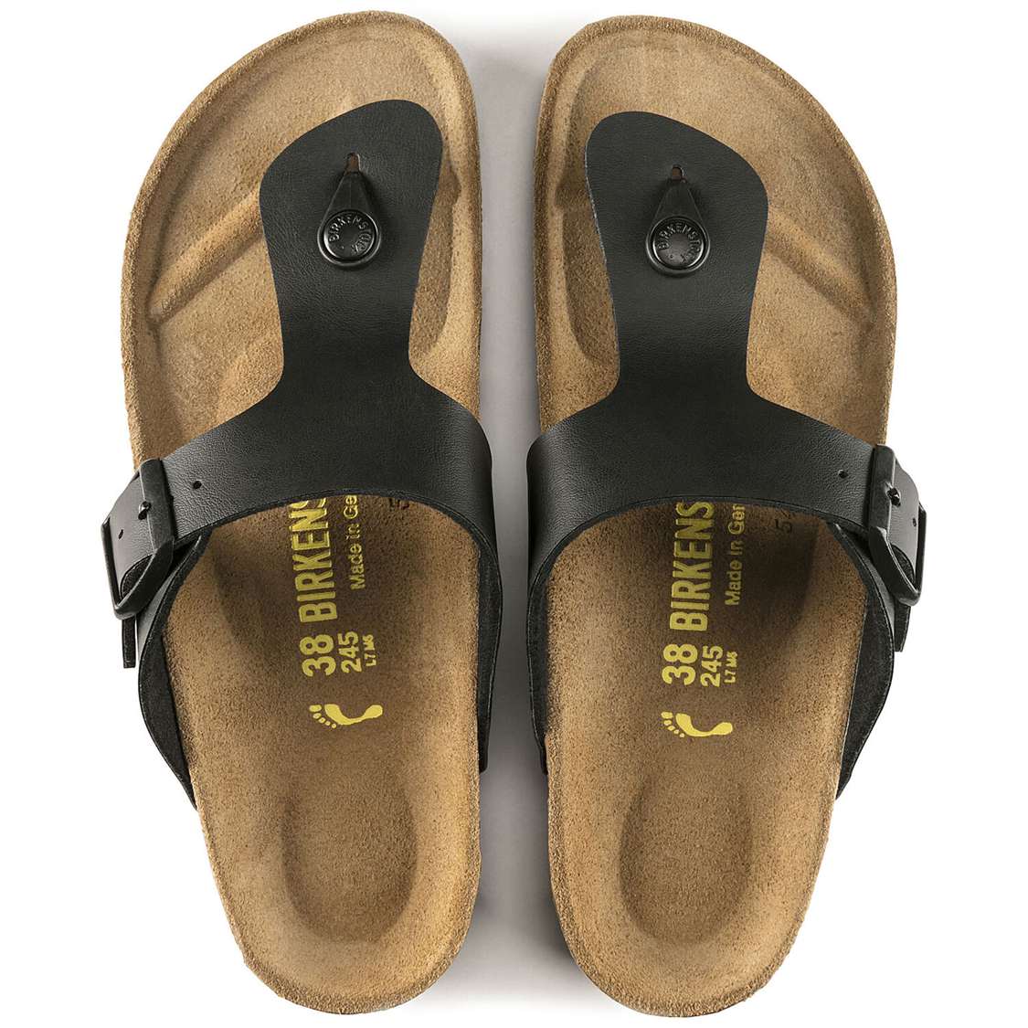 Birkenstock Ramses Birko-Flor One Strap Sandals Black | ihtdrxfO5Ck