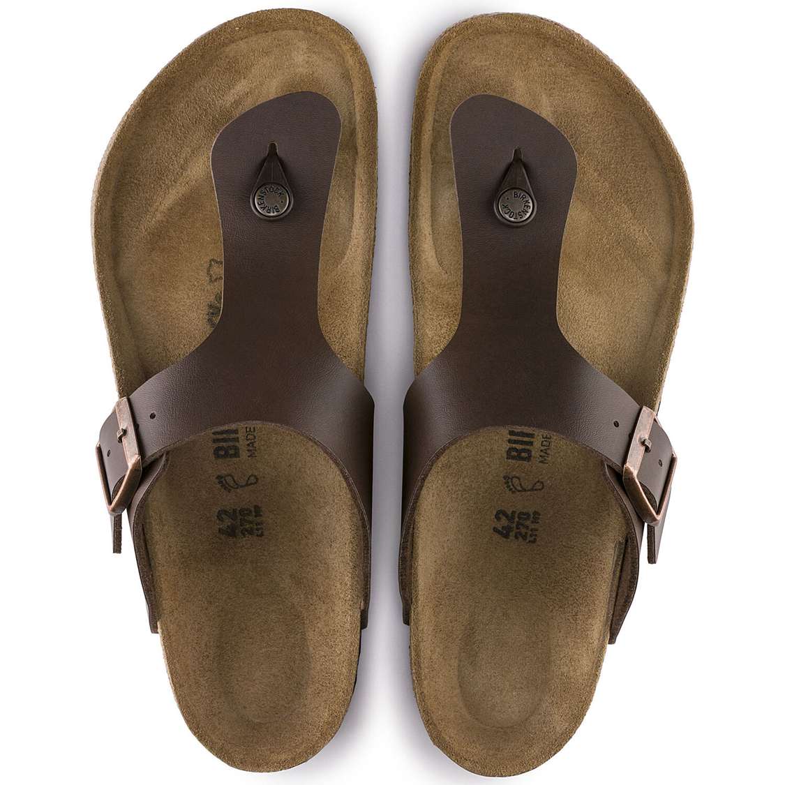 Birkenstock Ramses Birko-Flor One Strap Sandals Dark Brown | z93WoSL2S6Y