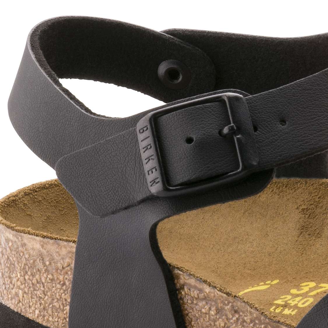 Birkenstock Rio Birko-Flor Back Strap Sandals Black | wGxkjy7f2re