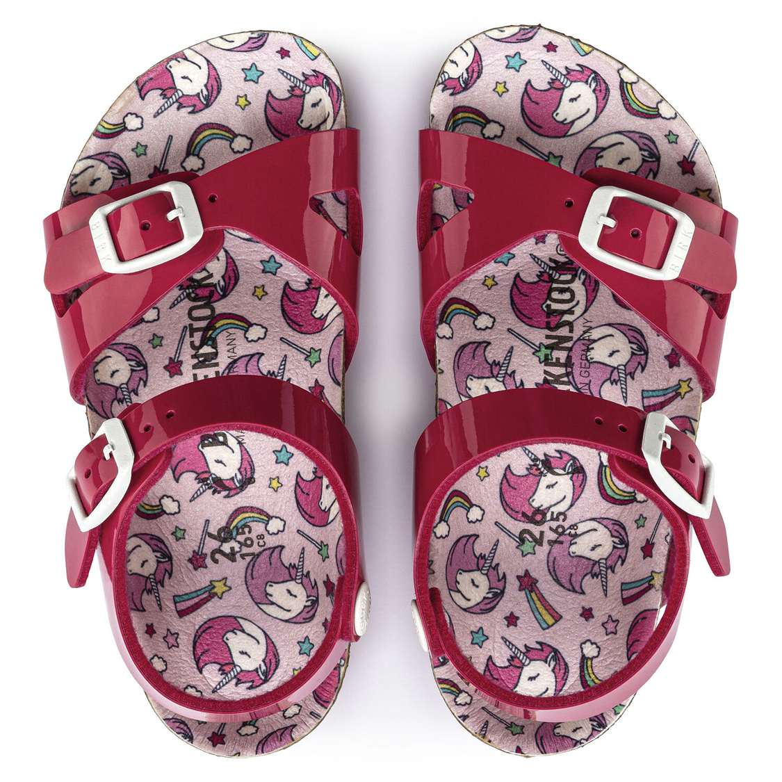 Birkenstock Rio Birko-Flor Girls Sandals Fuchsia | kqi5tgGJ5K7