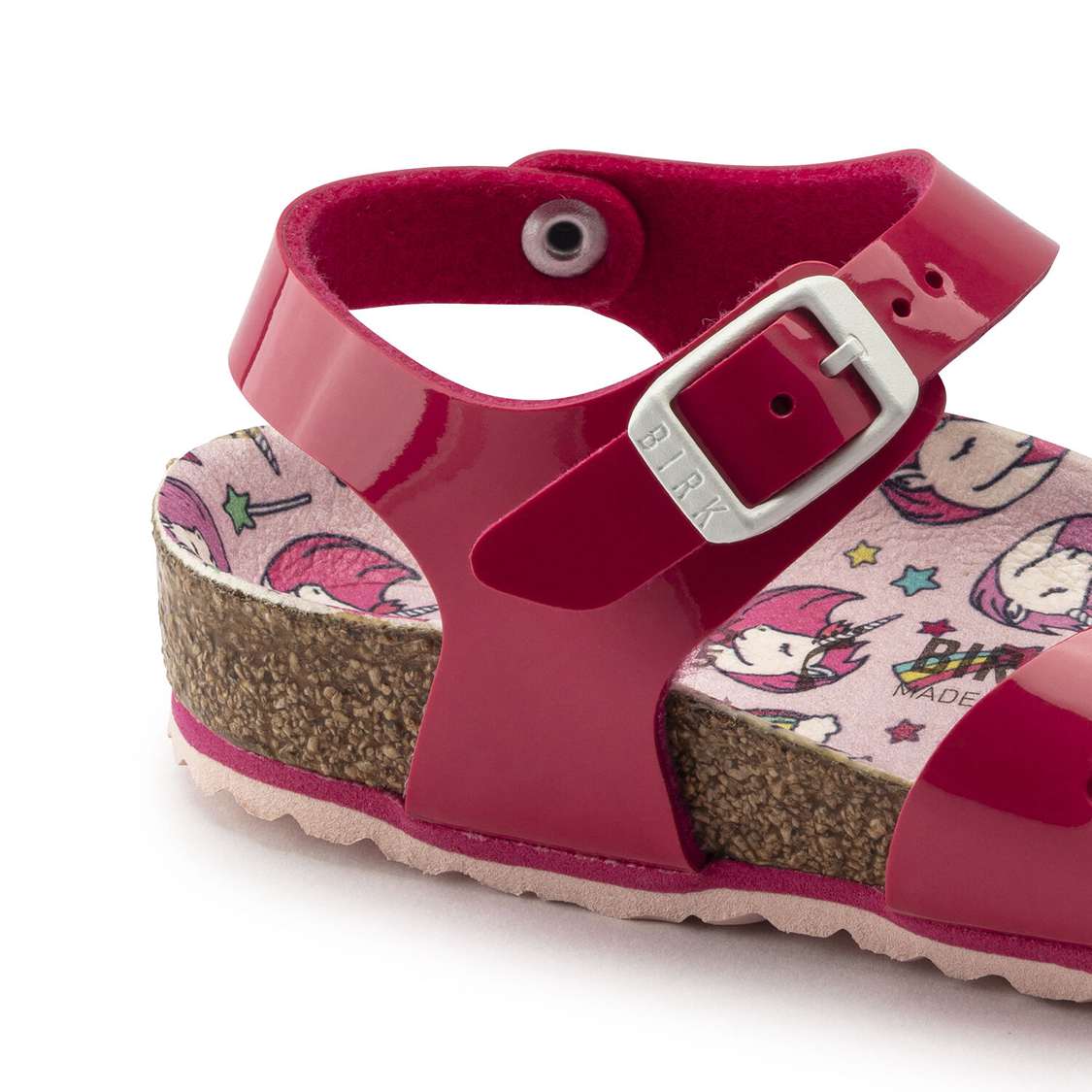 Birkenstock Rio Birko-Flor Girls Sandals Fuchsia | kqi5tgGJ5K7